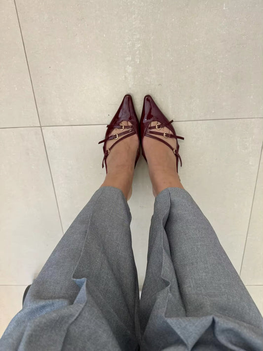 BURGUNDY Heels
