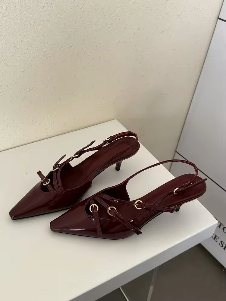 BURGUNDY Heels
